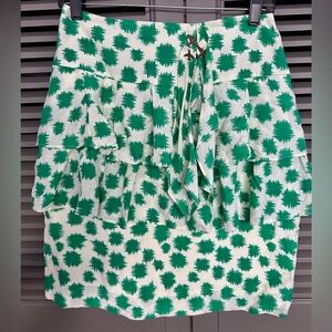 Edme and Esyllte Green Ruffle Pencil Skirt Airplane Charms, size 4